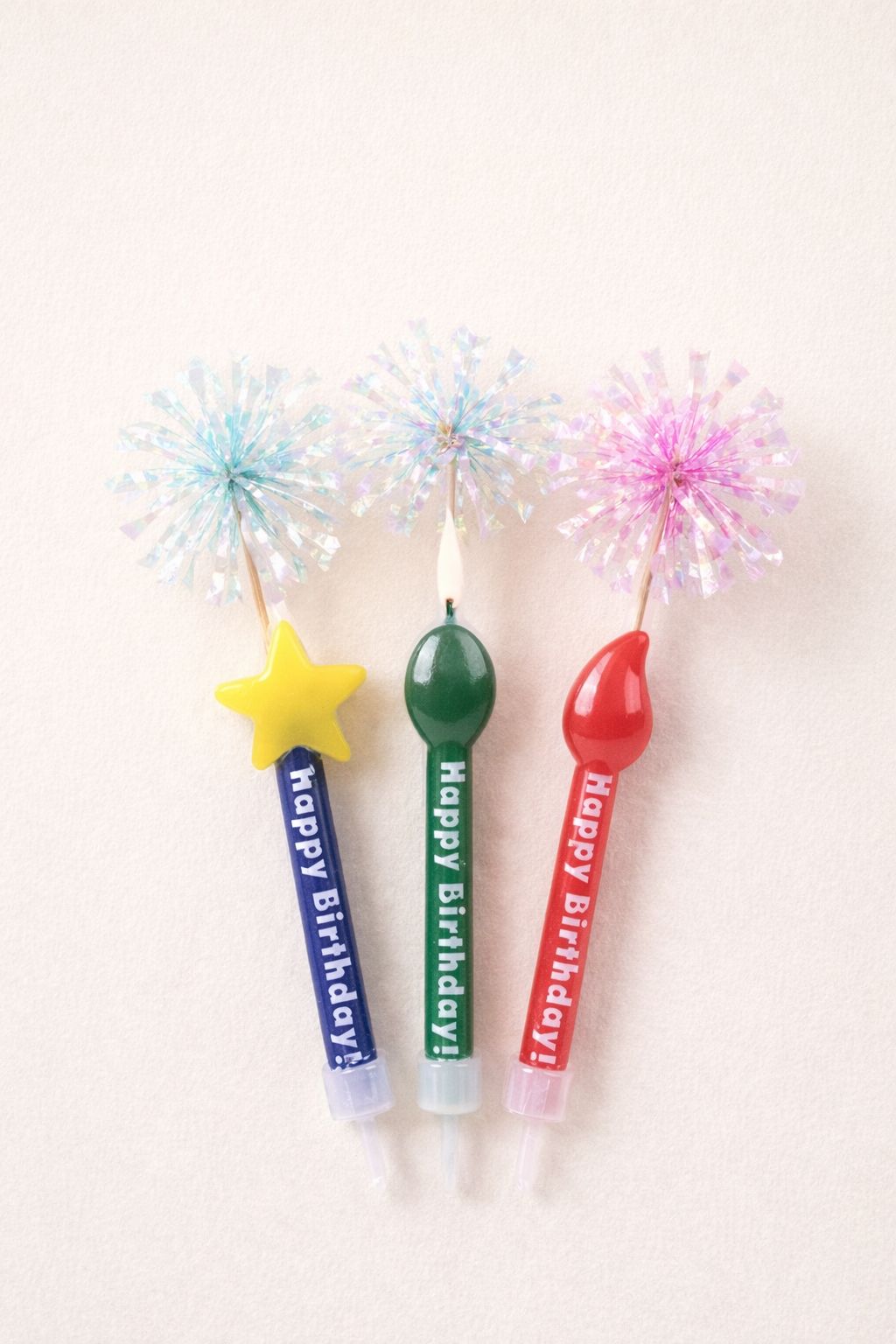 Candles and tassel toppers set