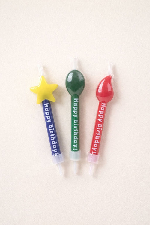 Candles and tassel toppers set